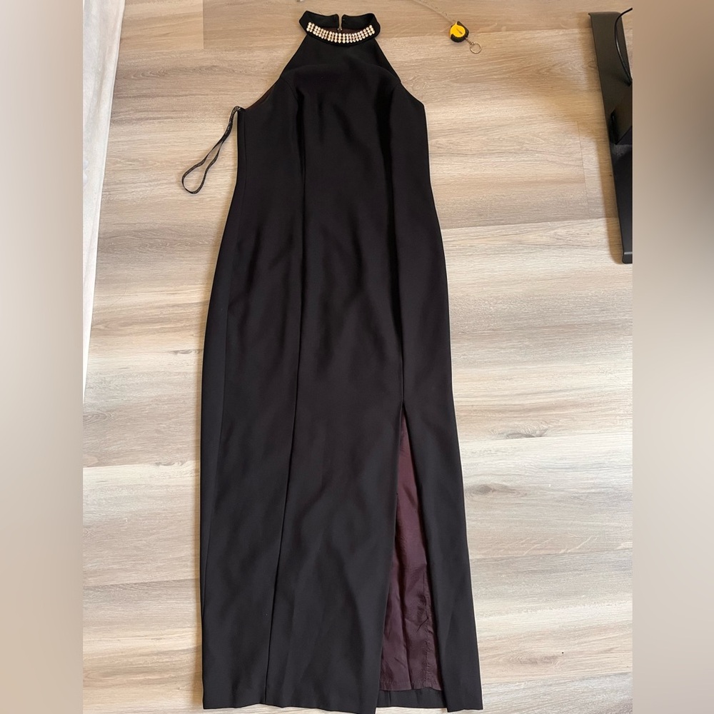 Vintage halter black dress size 8